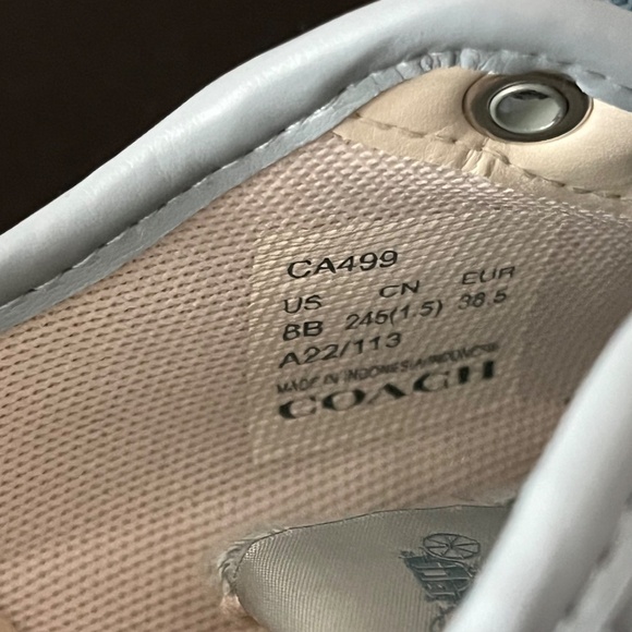 Women’s COACH Citysole Platform Sneakers in Signature Terry Cloth Aqua Size 8B - Picture 13 of 13